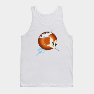 Japanese flying crane Tank Top